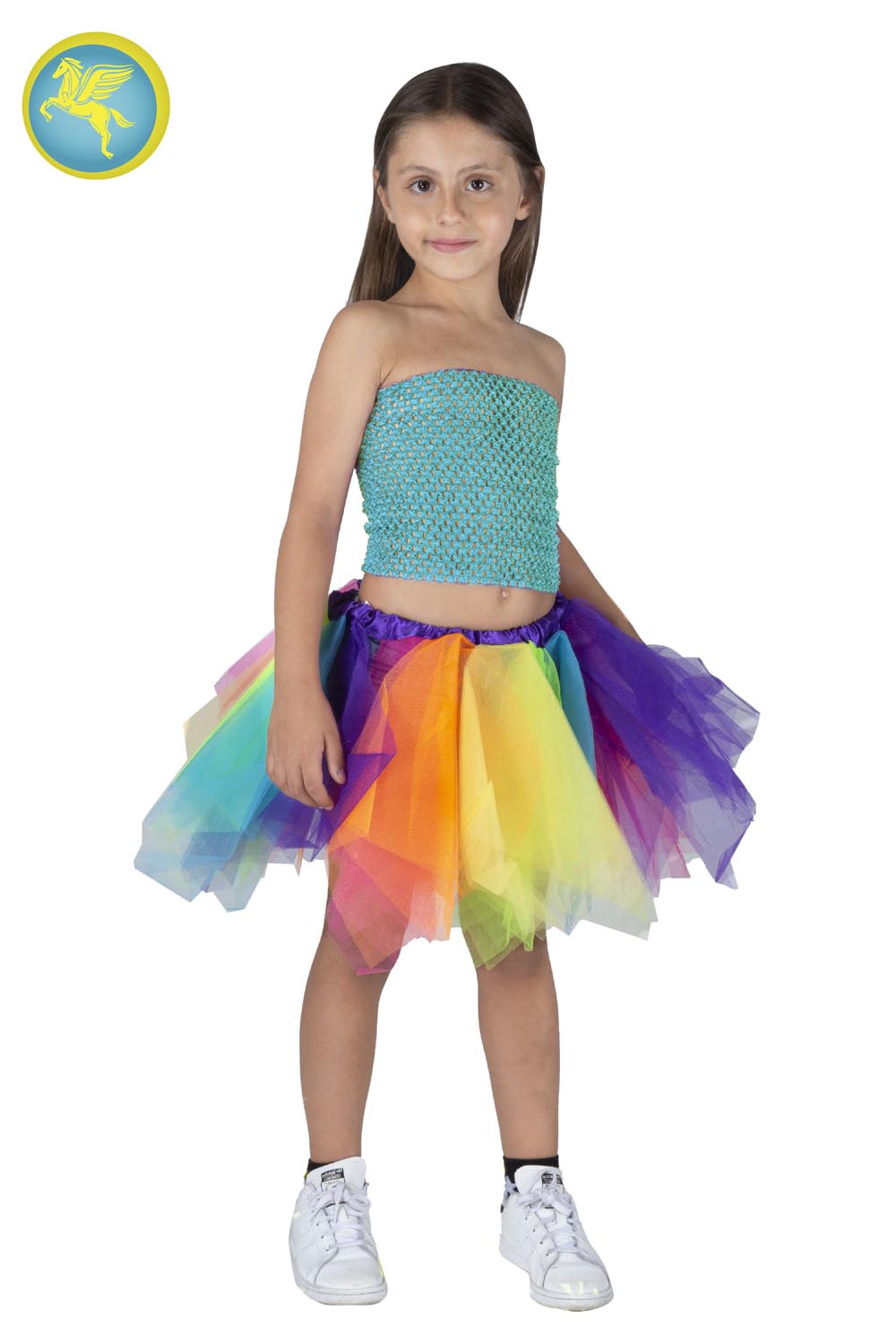 TOP ELASTICO TINTA UNITA TURCHESE